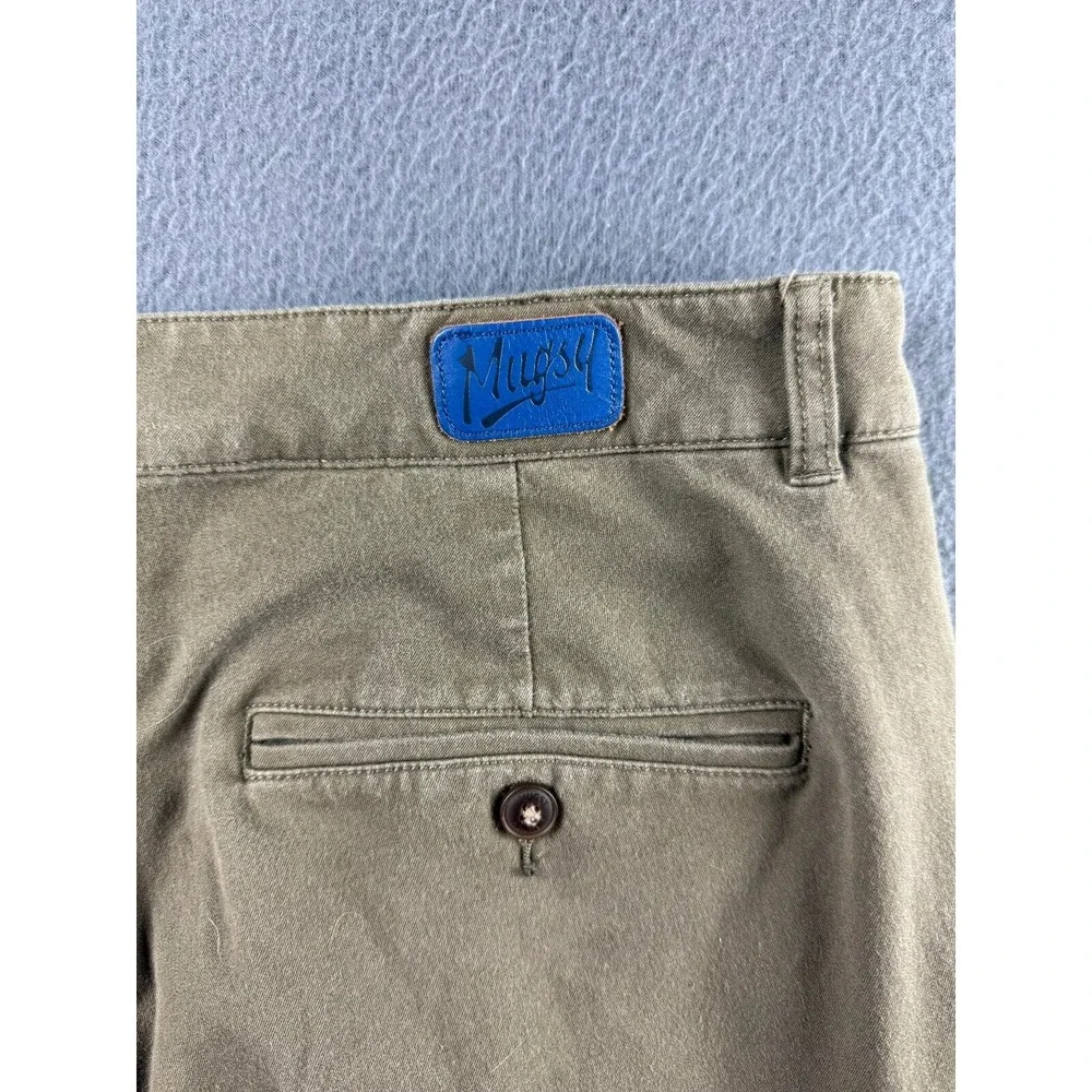 Mugsy Pants Men's 36x29* Olives Army Green Chino Stretch Regular Straight Casual